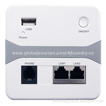 300Mbps Wireless PoE Wall Mount AP with USB Charging, Strong Signal Coverage